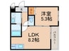 レネスト新深江A 1LDKの間取り
