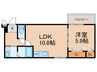 仮)フジパレス大今里南A棟 1LDKの間取り