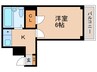 グレ－ス帝塚山 1Kの間取り