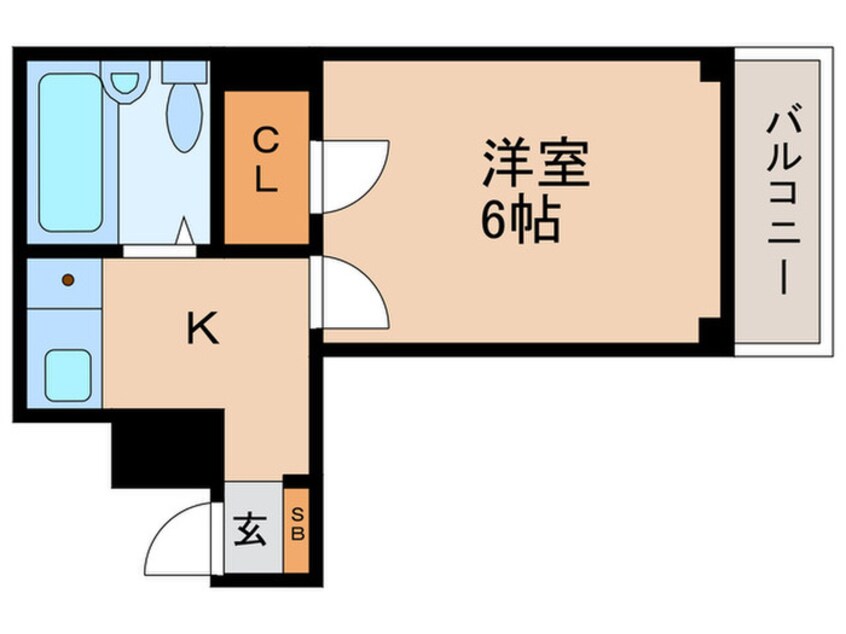間取図 グレ－ス帝塚山
