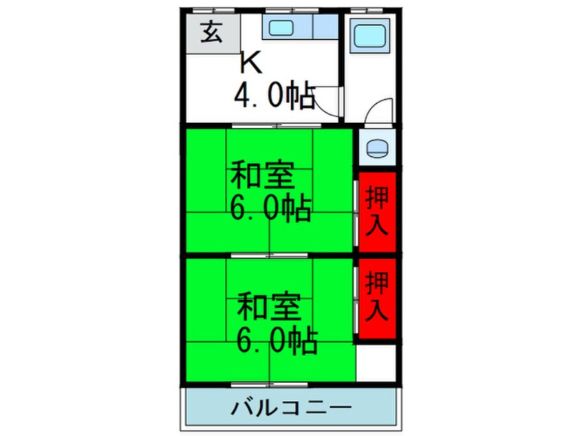 間取図 高塚荘A棟