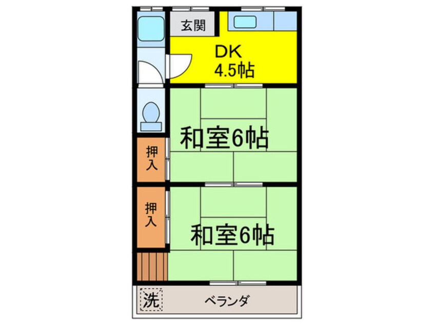 間取図 高塚荘A棟