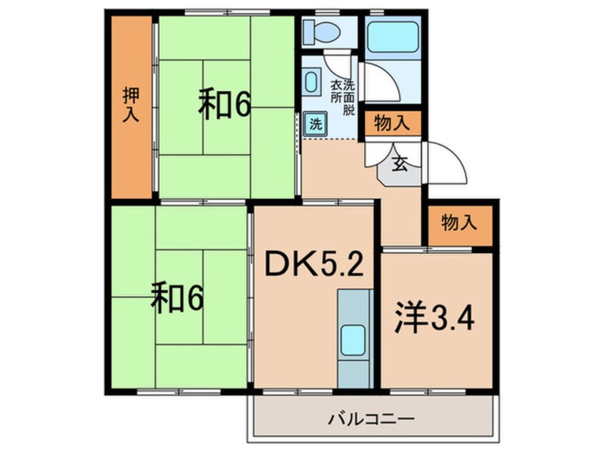 間取図 泉北茶山台二丁７街区４号棟