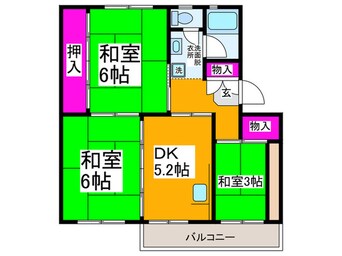 間取図 泉北茶山台二丁７街区４号棟