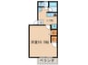 ロ－ズハイツ 1Kの間取り