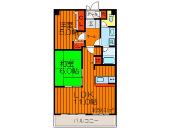 間取図 ニューハイツ花水木