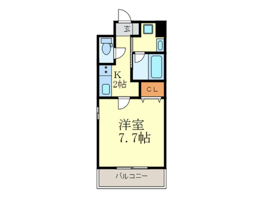 間取図 アスヴェル京都西陣(203)