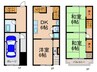 大阪市西淀川区佃テラス（北側） 3DKの間取り