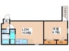 エスポワール 1LDKの間取り