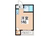 パールマンション 1Rの間取り