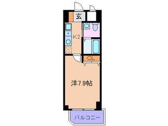 間取図 エスリ－ド北浜（５０１）