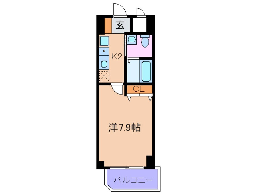 間取図 エスリ－ド北浜（５０１）