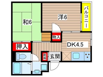 間取図 モンタ－ニュ嵯峨