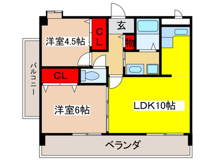 間取図 ルグラン服部