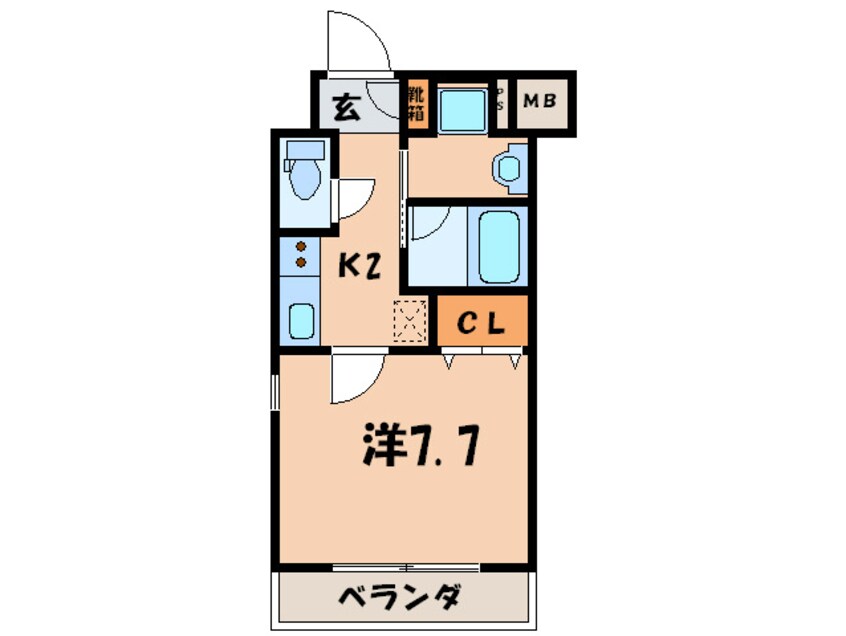 間取図 アスヴェル京都西陣(204)