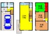 ドリーム岸和田車庫付き戸建て 3LDKの間取り