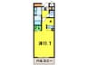ジュネス 1Rの間取り