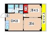 サンシャインコ－ポ新宮 2DKの間取り