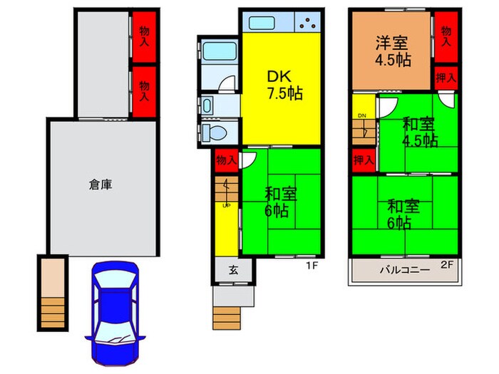 間取り図 舟田町貸家