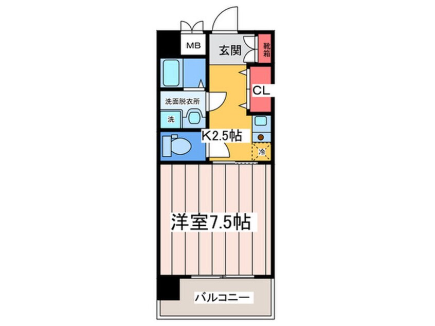 間取図 ラシ－ヌ上本町