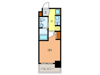 間取図 ｴｽﾃﾑﾌﾟﾗｻﾞ神戸三宮ﾙｸｼｱ(712)