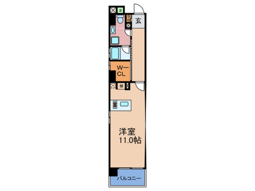 間取図 ＬＡ・パサ－ジュ