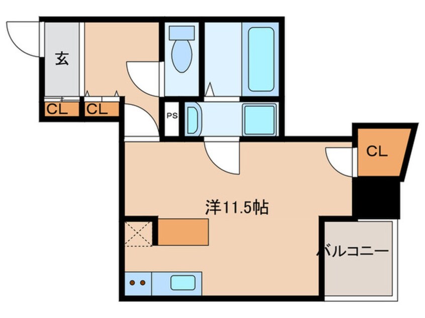 間取図 シーズ本町・南(201)