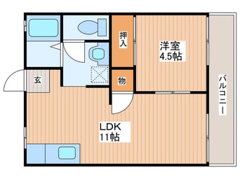 間取図 奥野ハイツＣ棟