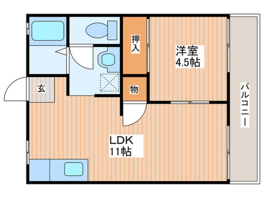 間取図 奥野ハイツＣ棟