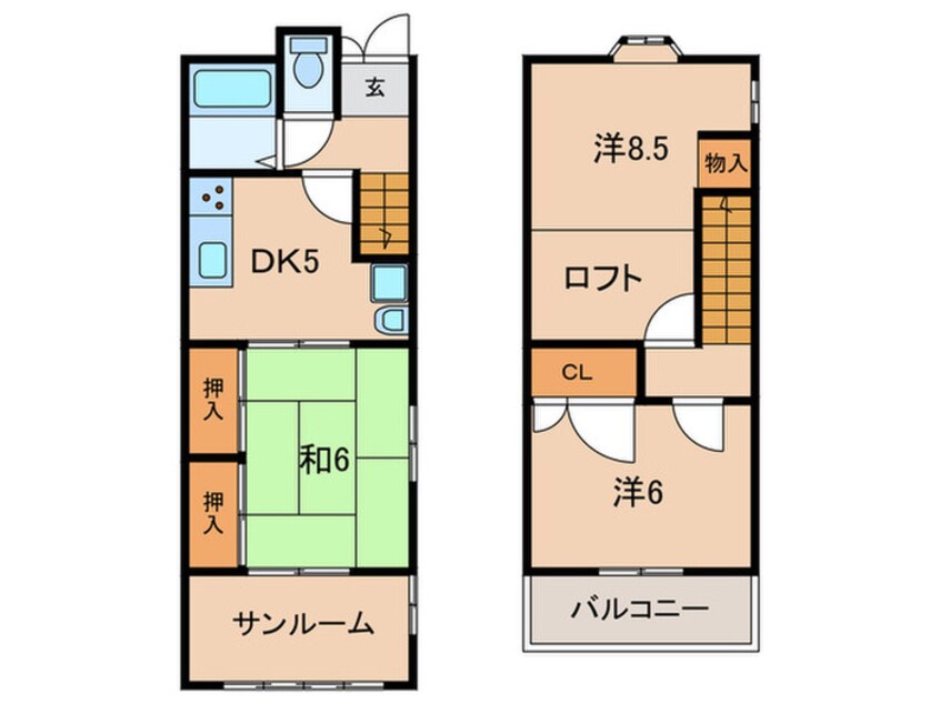 間取図 春日丘２丁目戸建