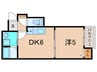 BowLong Hamazoe2 1DKの間取り