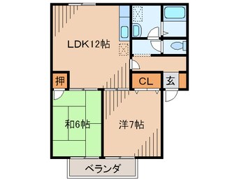 間取図 シーザーパレス武庫