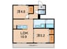 Casa Erben B 2LDKの間取り