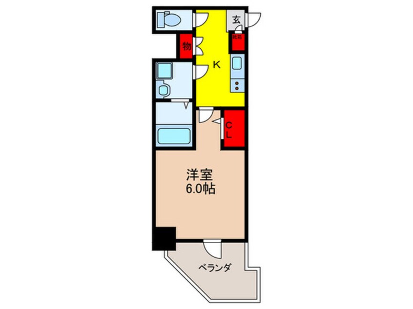 間取図 ﾌｧｰｽﾄﾌｨｵｰﾚ吹田ﾚｶﾞｰﾒ(304)