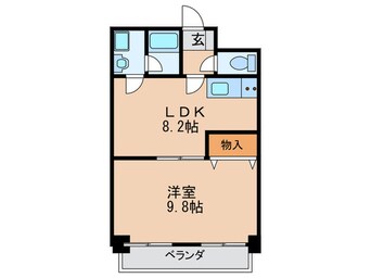 間取図 ハイデンスナガイ