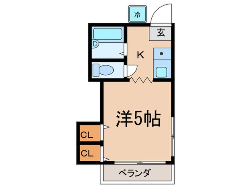 間取図 サンハイツ伊勢田