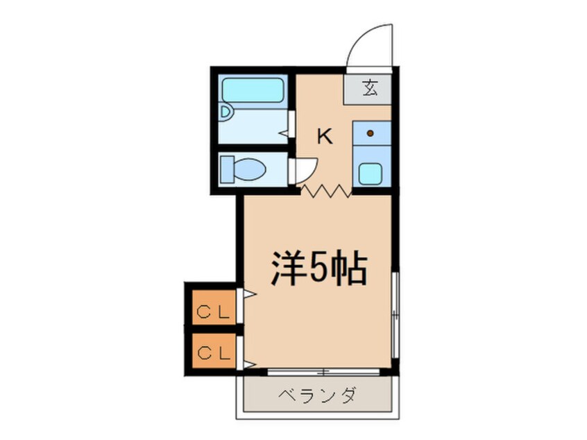 間取図 サンハイツ伊勢田