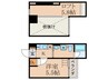 リゾレステ山科 1Kの間取り