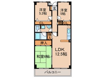 間取図 ベルヴィ西浦