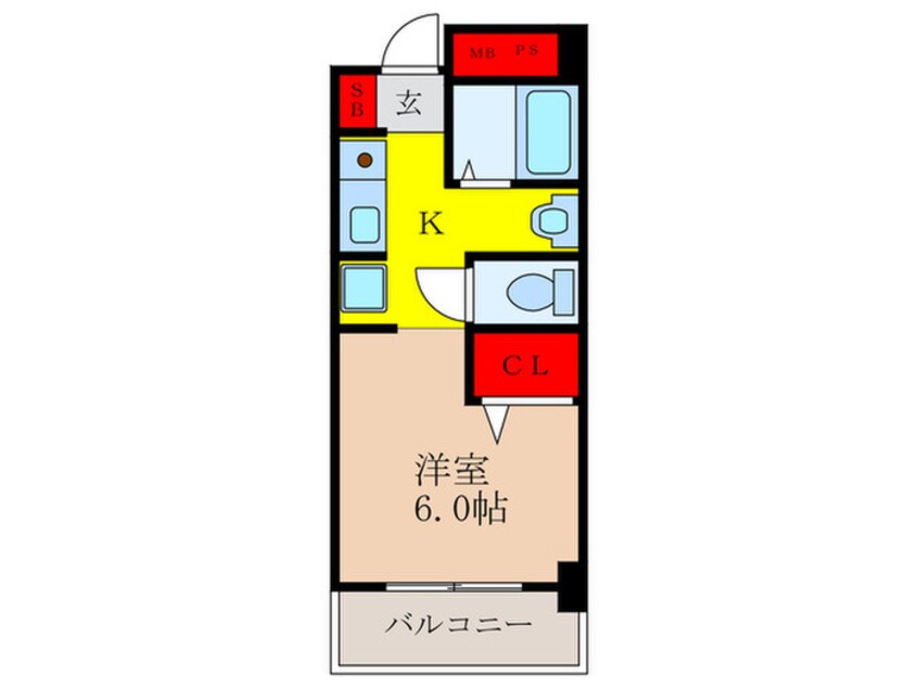 間取図 ルミナス岸部