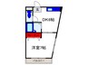 サンパレス２１刀根山 1DKの間取り