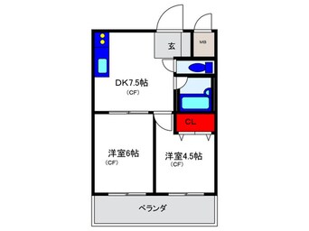 間取図 サンパレス２１刀根山