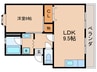 エフロ－ド西田 1LDKの間取り