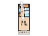 アクティ塚口 1Kの間取り
