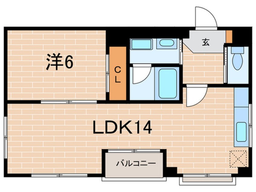 間取図 芦屋ニューコーポ２番館