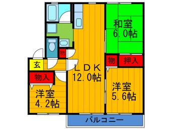 間取図 シスネ木本Ｂ ５棟