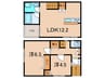 Alpha板宿 2LDKの間取り