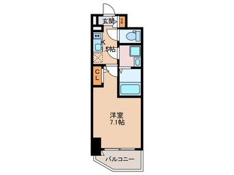 間取図 アドバンス大阪フルーヴ（1101）