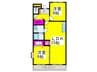 グリーンハイツ芝Ⅰ 2LDKの間取り