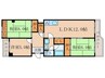ﾛｰｽﾞﾏﾝｼｮﾝ藤ノ森A棟(902) 3LDKの間取り